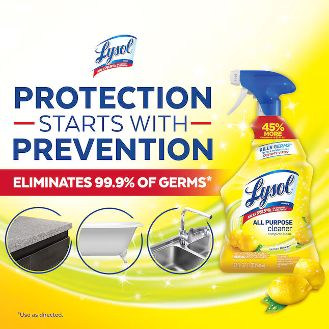 LYSOL 32 -oz Lemon Breeze Disinfectant Liquid All-Purpose Cleaner