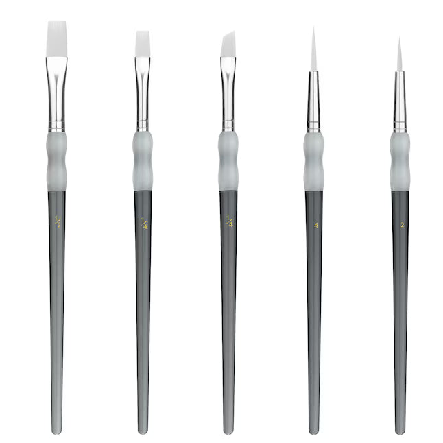 Project Source Multiple Sizes Reusable Round Specialty Craft Brush 5 -Pack