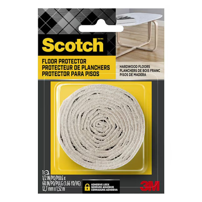 Scotch Easy Cut 1/2-in x 60-in Beige Felt roll(s)