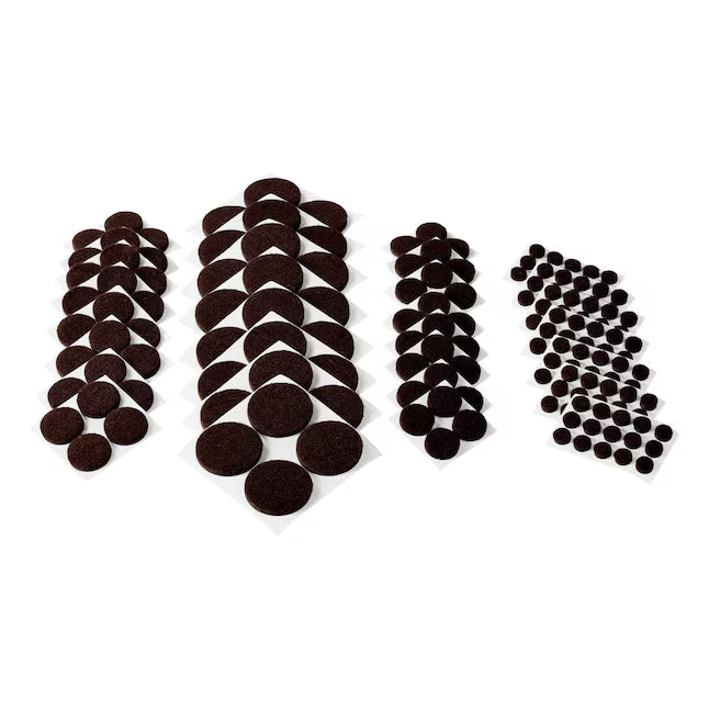Scotch 201 -Pack Assorted Brown Round Felt furniture pads