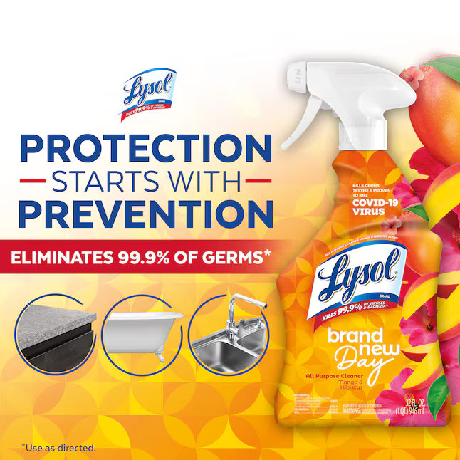 LYSOL 32 -oz Mango and Hibiscus Disinfectant Liquid All-Purpose Cleaner