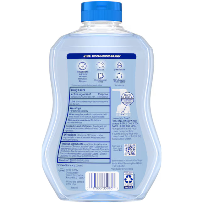 Dial 30 -fl oz Spring Water Antibacterial Foaming Hand Soap
