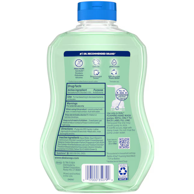 Dial 30 -fl oz Fresh Pear Antibacterial Foaming Hand Soap