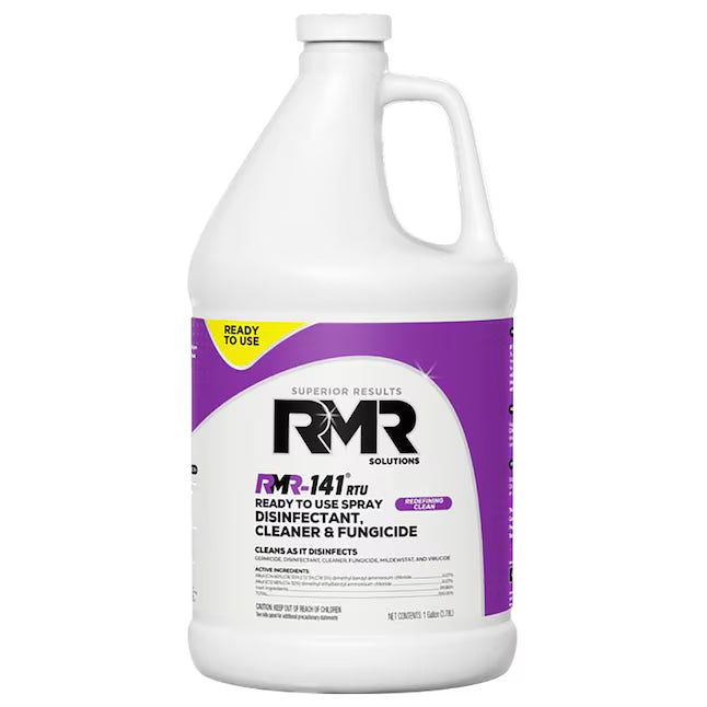 RMR Solutions 141 RTU 1 -Gallon Lemon Disinfectant Liquid All-Purpose Cleaner