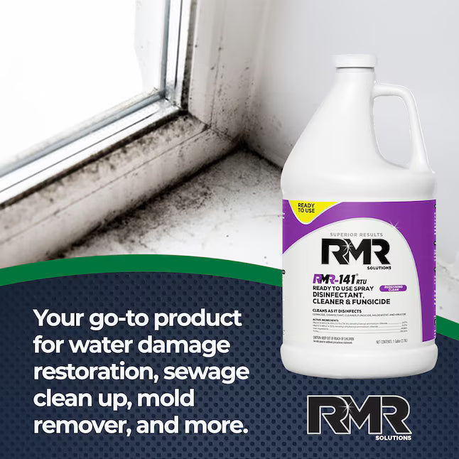 RMR Solutions 141 RTU 1 -Gallon Lemon Disinfectant Liquid All-Purpose Cleaner
