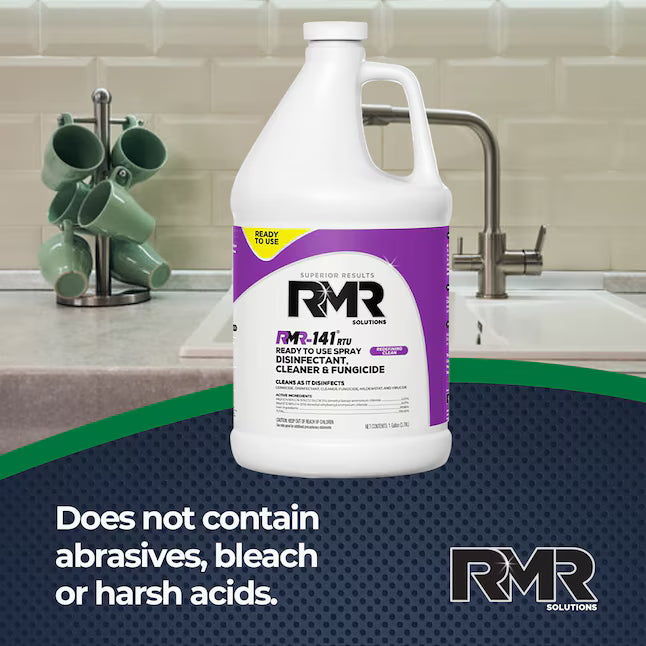 RMR Solutions 141 RTU 1 -Gallon Lemon Disinfectant Liquid All-Purpose Cleaner