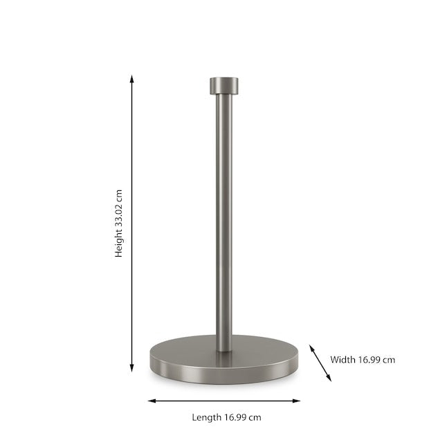 Style Selections Nickel Metal Countertop Paper Towel Holder