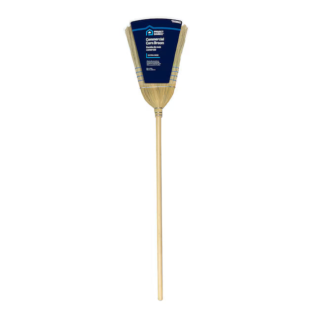 Project Source 14-in Corn Multi-surface All-purpose Upright Broom