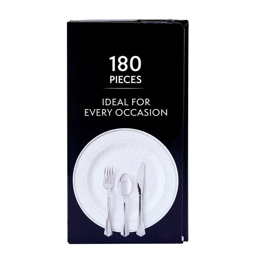 Member's Mark Premium Silver-Look Cutlery Combo 180 ct.