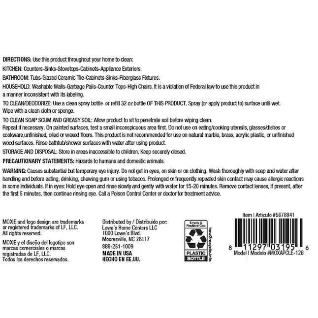 MOXIE 128 -oz Lemon Liquid All-Purpose Cleaner