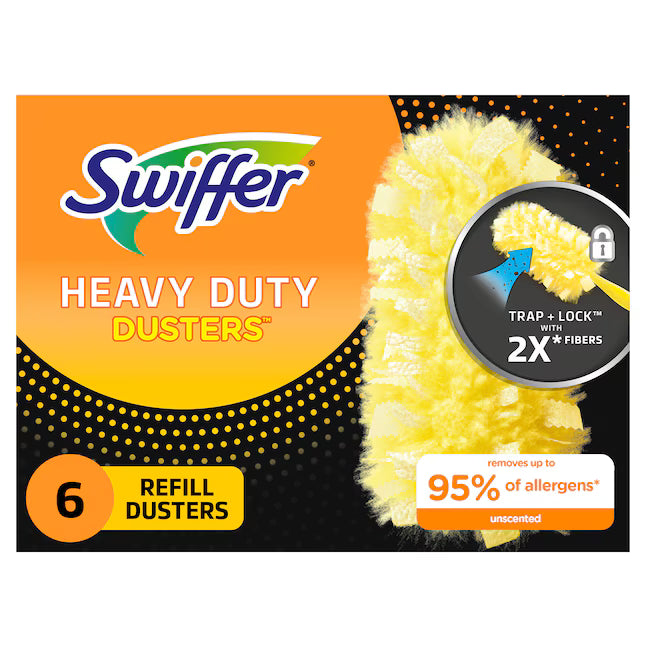Swiffer Dusters Heavy Duty Poly fiber Refill 6 -Count