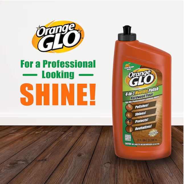 Orange Glo Hardwood 4-in-1 Monthly Polish High gloss Floor Polish 24 Fluid ounce (s)