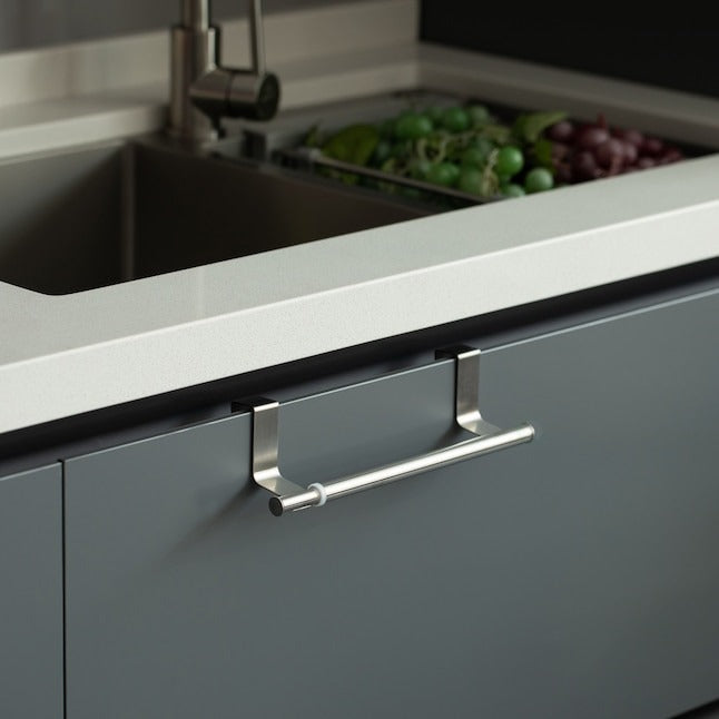 Basicwise Chrome Stainless Steel Wall-Mount Napkin Holder