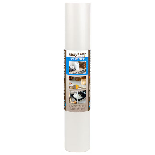 Duck Solid Grip EasyLiner 20-in x 10-ft White Shelf liner
