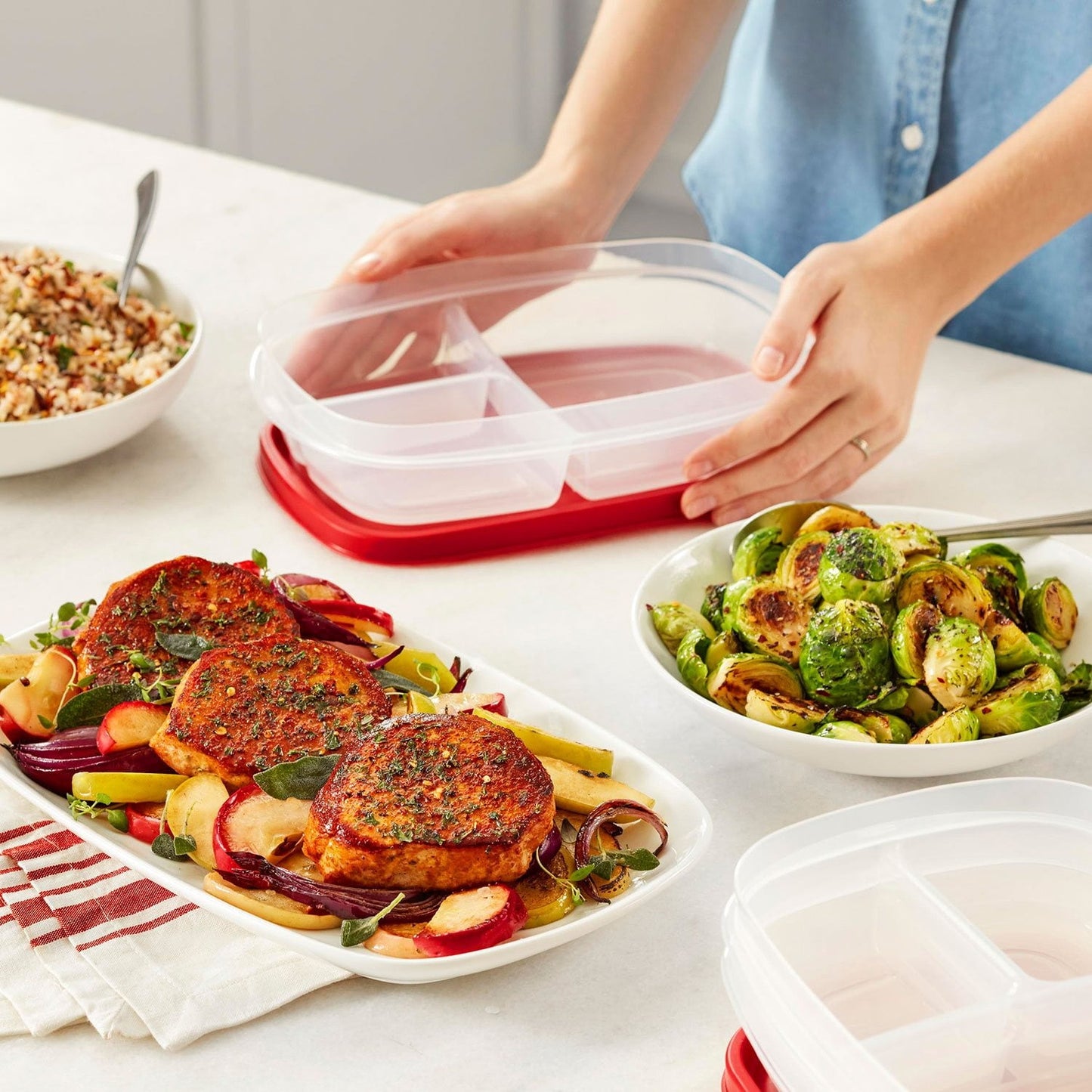 Rubbermaid 14-Piece Easy Find Lids Meal Prep Food Storage Containers