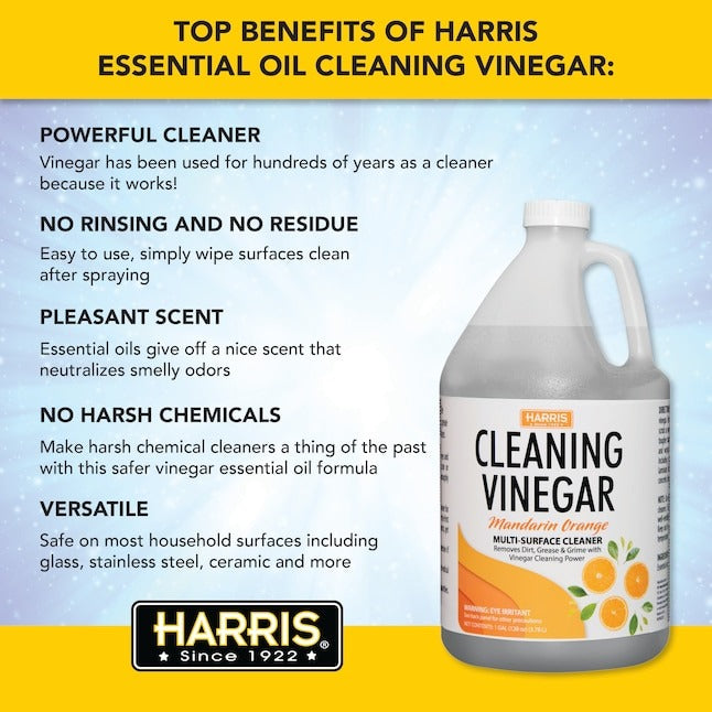 Harris Multi-Use Cleaning Vinegar 1 -Gallon Mandarin Orange Liquid All-Purpose Cleaner