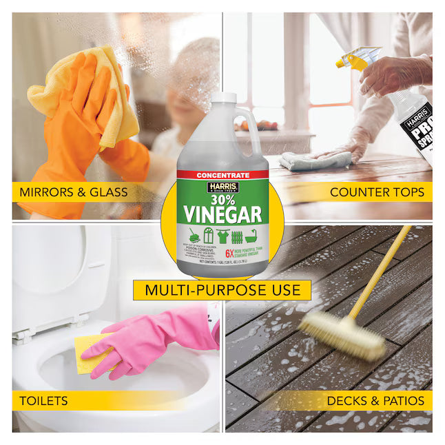 Harris Multi-Use 30 Percent Concentrated 1 -Gallon Vinegar Liquid All-Purpose Cleaner