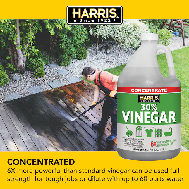 Harris Multi-Use 30 Percent Concentrated 1 -Gallon Vinegar Liquid All-Purpose Cleaner
