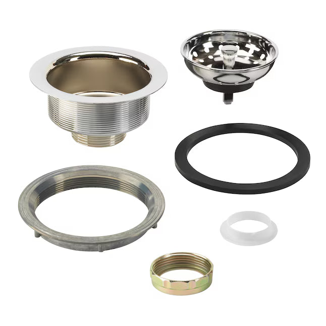 allen + roth 3.5-in Stainless steel Rust Resistant Strainer with Lock Mount Included
