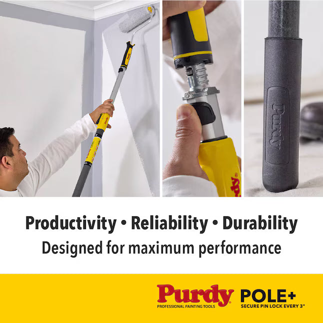 Purdy 4-ft to 8-ft Pole+ Telescoping Fiberglass Extension Pole