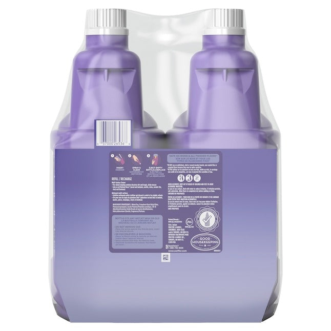 Swiffer WetJet Refill Lavender Liquid Floor Cleaner 2 -Count