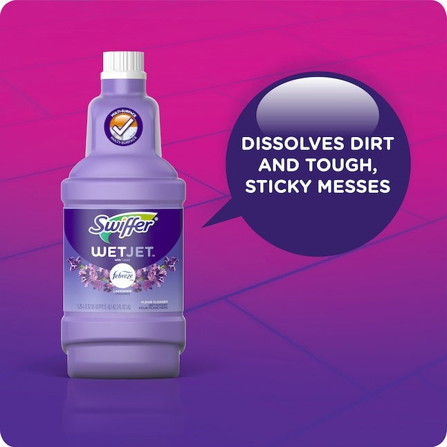 Swiffer WetJet Refill Lavender Liquid Floor Cleaner 2 -Count