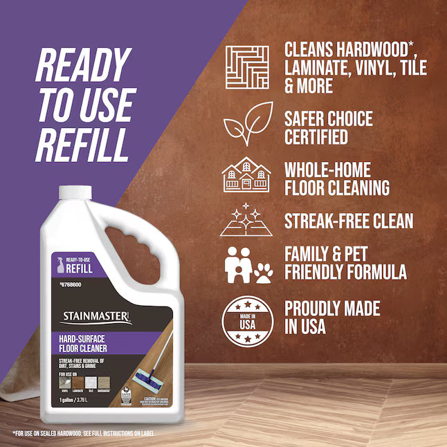 STAINMASTER Hard Surface Unscented Liquid Floor Cleaner 128 -fl oz