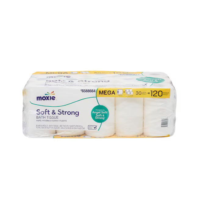 MOXIE 30 -Pack 2-ply Toilet Paper