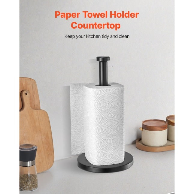 VEVOR Paper Towel Holder Countertop Stainless Steel Kitchen Paper Towel Stand