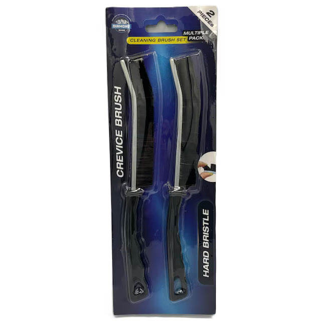 Diamond Shine Crevice Brush 2 -Pack Nylon Scrub brush
