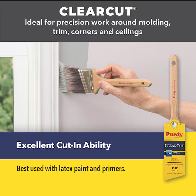 Purdy Clearcut 2-1/2-in Reusable Angle Wall Trim Brush