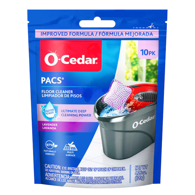 O-Cedar PACS Lavender Packet Floor Cleaner 10 -Count
