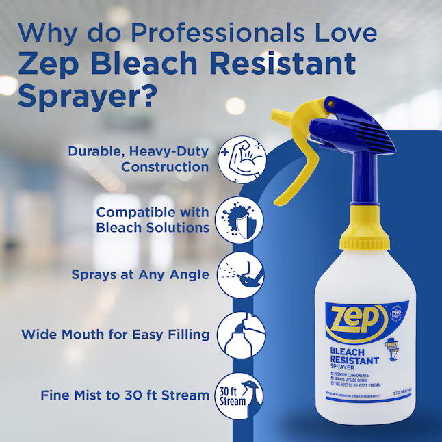 Zep 32-oz Plastic Bleach Resistant Professional Spray Bottle Whole bottle