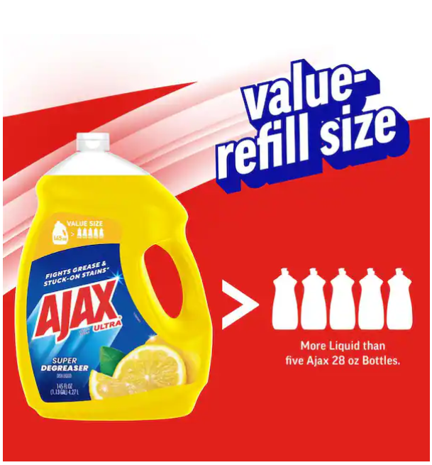 Ultra Super Degreaser 145 oz. Lemon Liquid Dish Soap