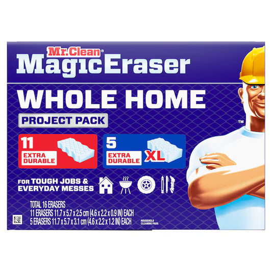 Mr. Clean Whole Home Project Pack Melamine Cleaning pad 16 -Pack