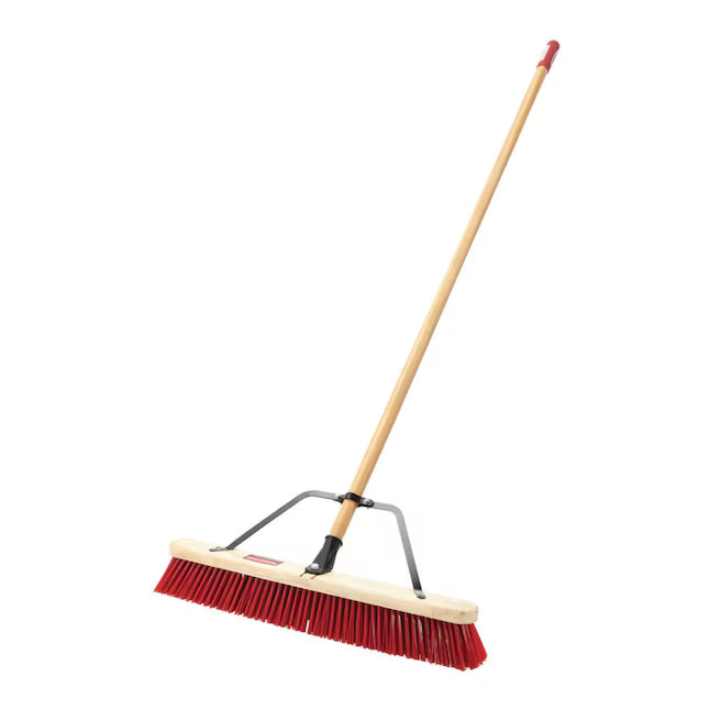 Rubbermaid Commercial Products 24-in Poly fiber Rough surface All-purpose Push Broom