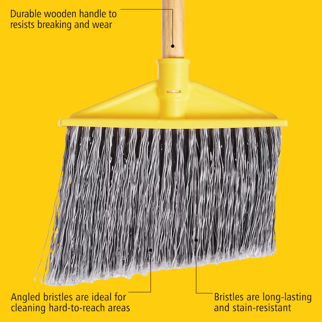 Rubbermaid Commercial Products 10-in Poly fiber Multi-surface Angle Upright Broom