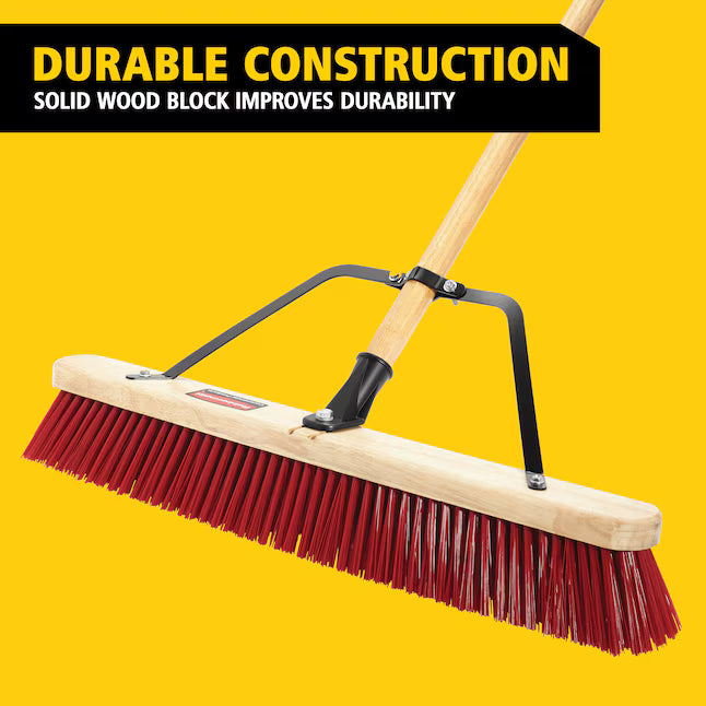 Rubbermaid Commercial Products 24-in Poly fiber Rough surface All-purpose Push Broom