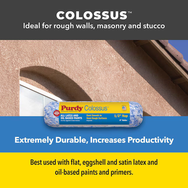 Purdy 3 -Pack 9-in x 3/4-in Nap Colossus Standard Woven Paint Roller Cover