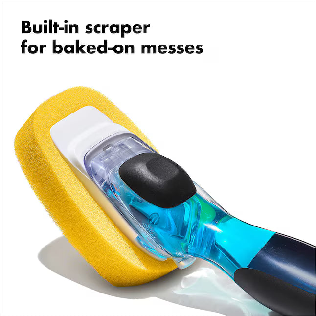 OXO Good Grips Soap Dispensing Dish Sponge - Non-Scratch Cleaning Tool for Kitchen