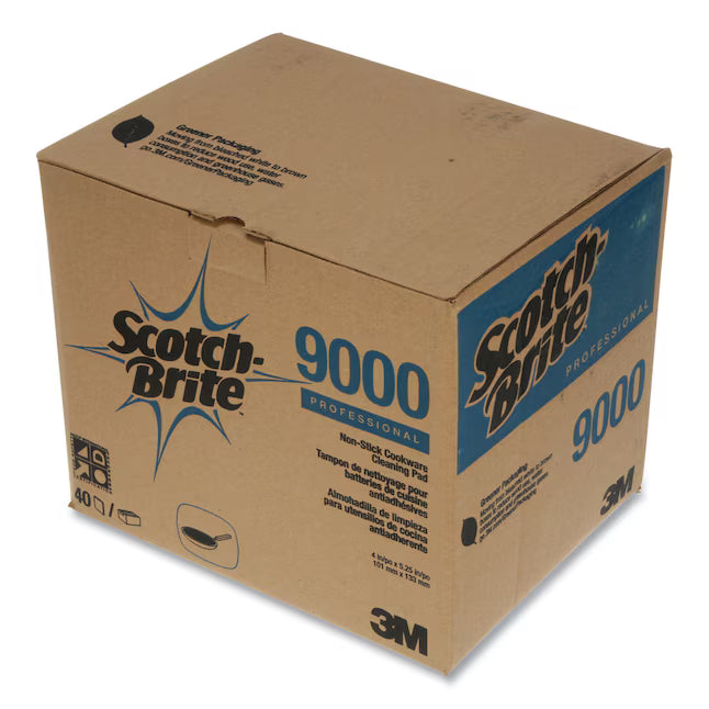 Scotch-Brite All Purpose Scouring Pad 9000 4 X 5.25 Blue 40 carton