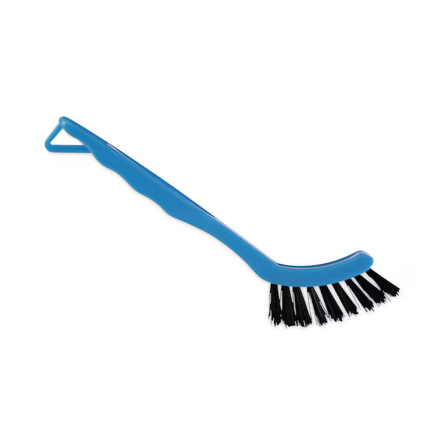 Boardwalk Grout Brush Black Nylon Bristles 8.13 Blue Plastic Handle