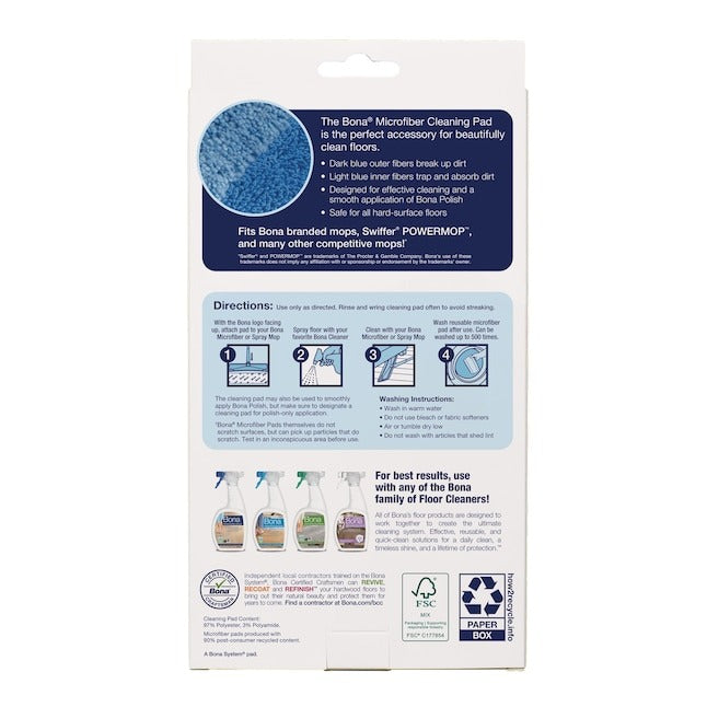 Bona Reusable Microfiber Mop Pad