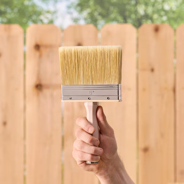 Project Source Better Oil Paints and Stains for Decks and Fences 5-in Reusable Flat Stain Brush