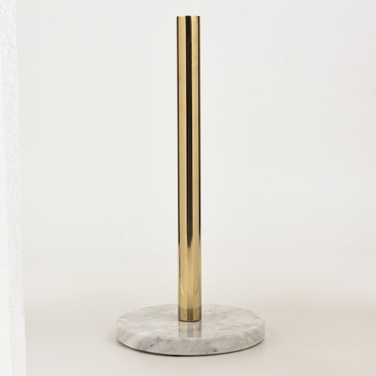 SharpChef Countertop Marble Paper Towel Holder Stainless Steel Finish Rust Proof Fits Most Size Paper Roll