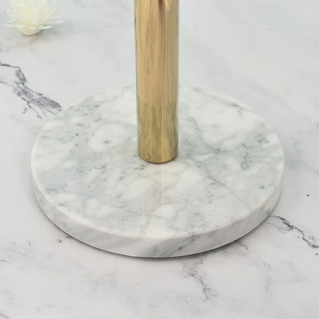 SharpChef Countertop Marble Paper Towel Holder Stainless Steel Finish Rust Proof Fits Most Size Paper Roll