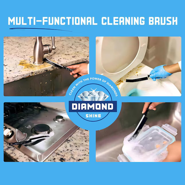 Diamond Shine Crevice Brush 2 -Pack Nylon Scrub brush