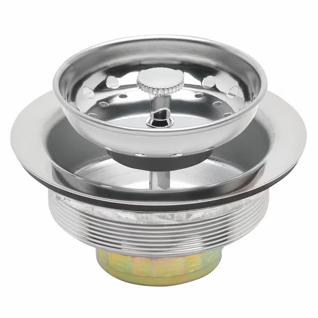 allen + roth 4.5-in Stainless steel Rust Resistant Strainer with Lock Mount Included