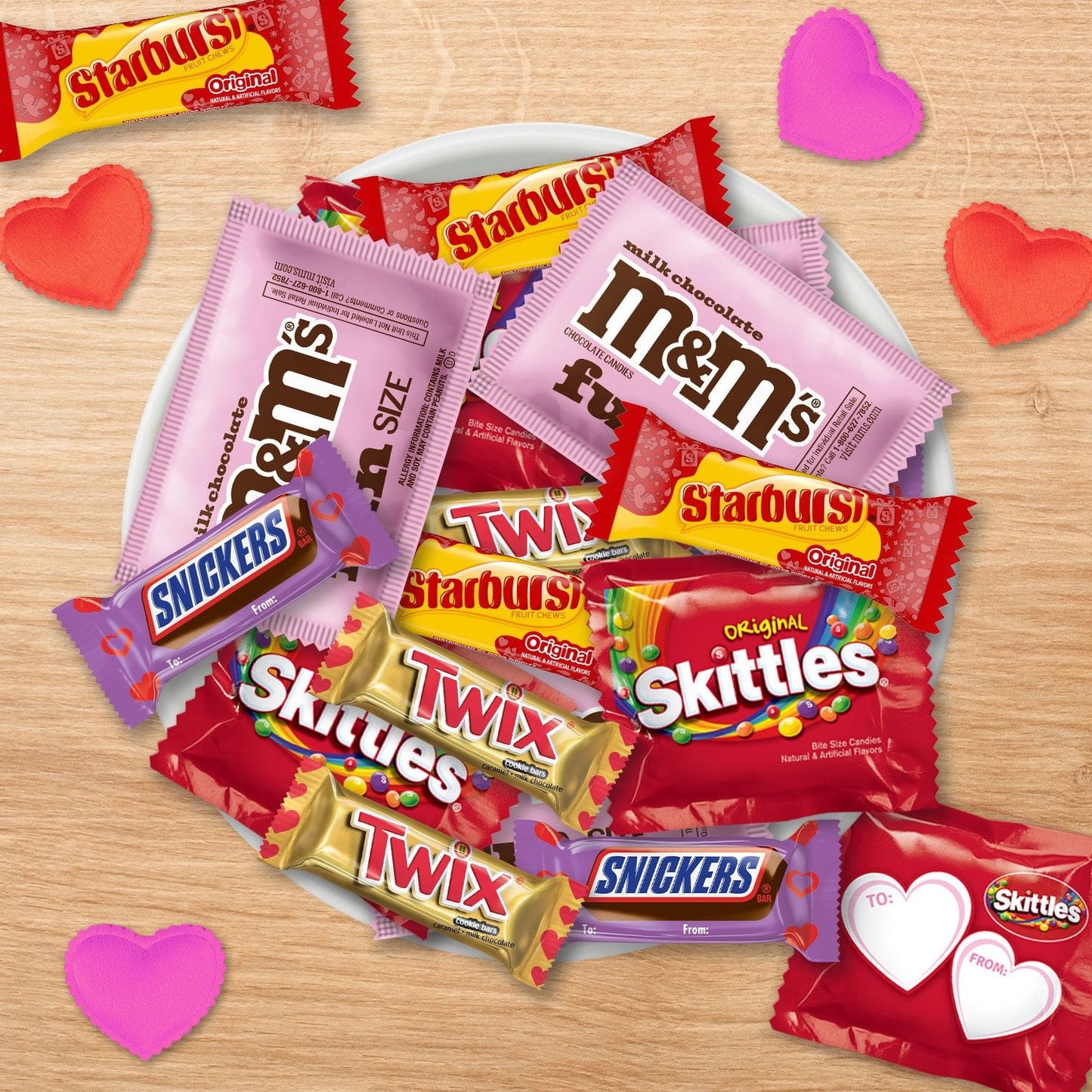 Mars Mixed Valentine's Day Candy, Variety Pack, Fun Size, 85 ct.