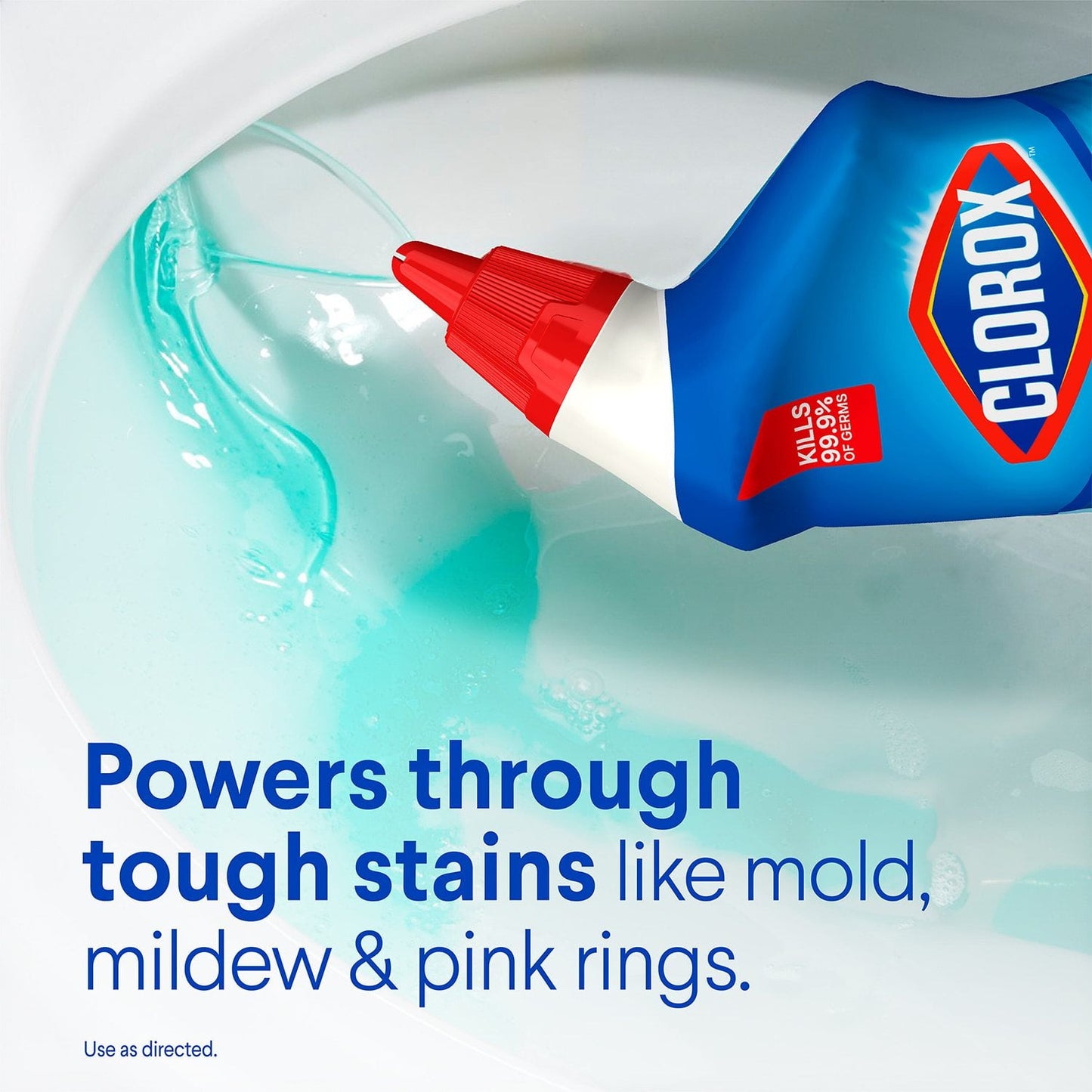 Clorox Toilet Bowl Cleaner with Bleach – Rain Clean, 6-Pack (144 fl oz)